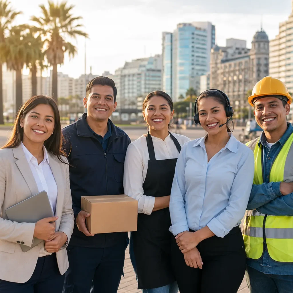 Personas buscando empleo en Uruguay